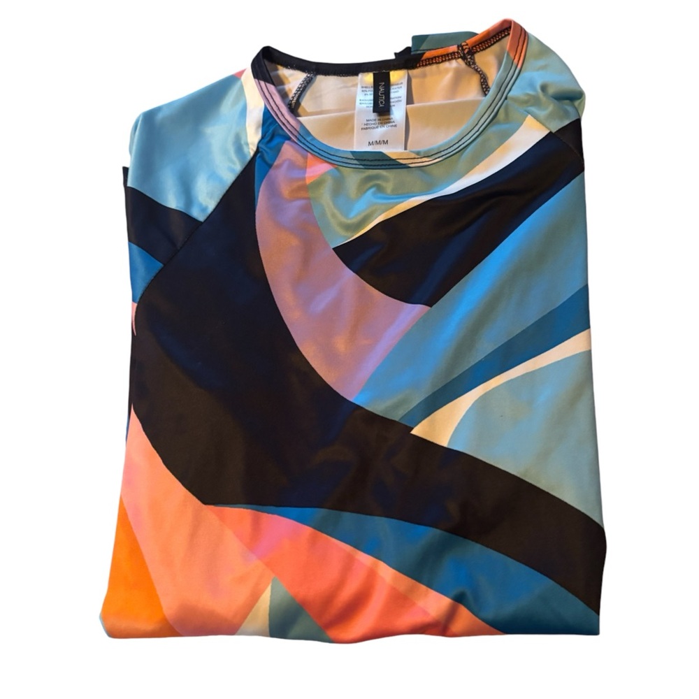 Nautica Printed Rashguard Swim Shirt - Picture 5 of 6